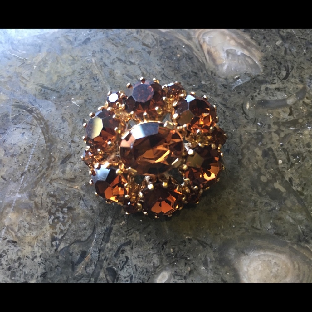 Golden Honey Colored Brooch